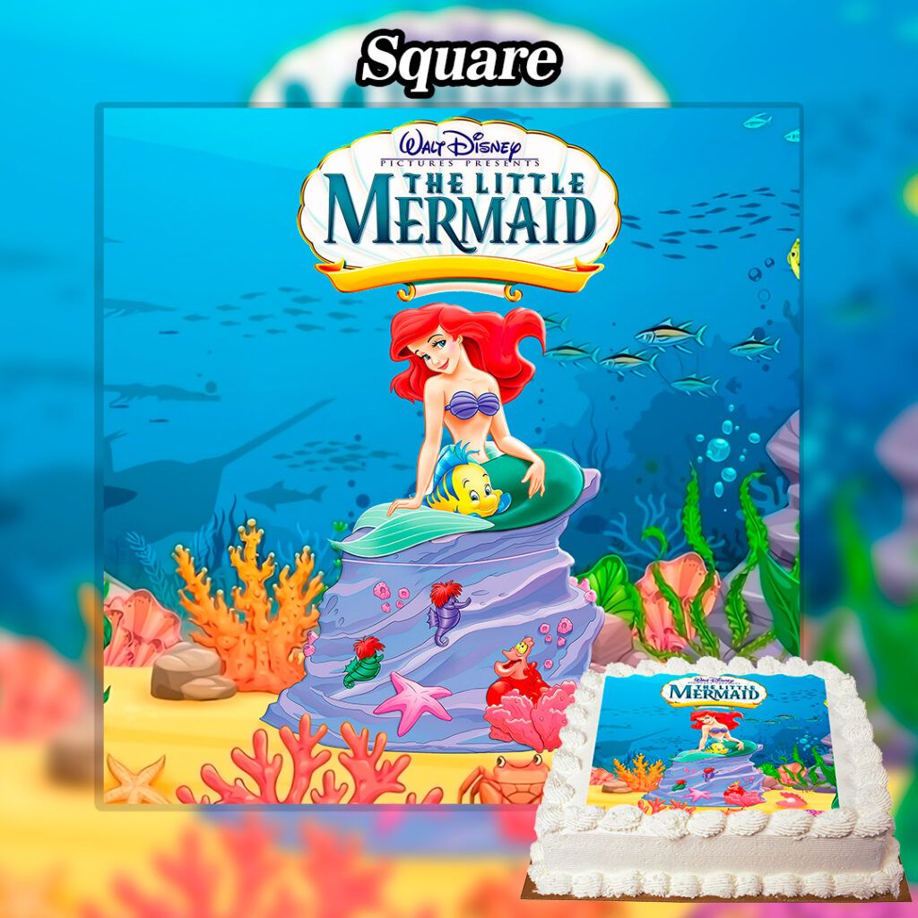 Edible Ariel Cake Topper - Edible Printed Toppers