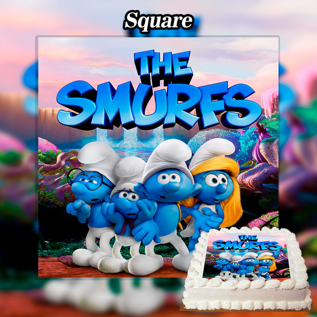 Edible Smurf Cake Topper Edible Printed Toppers