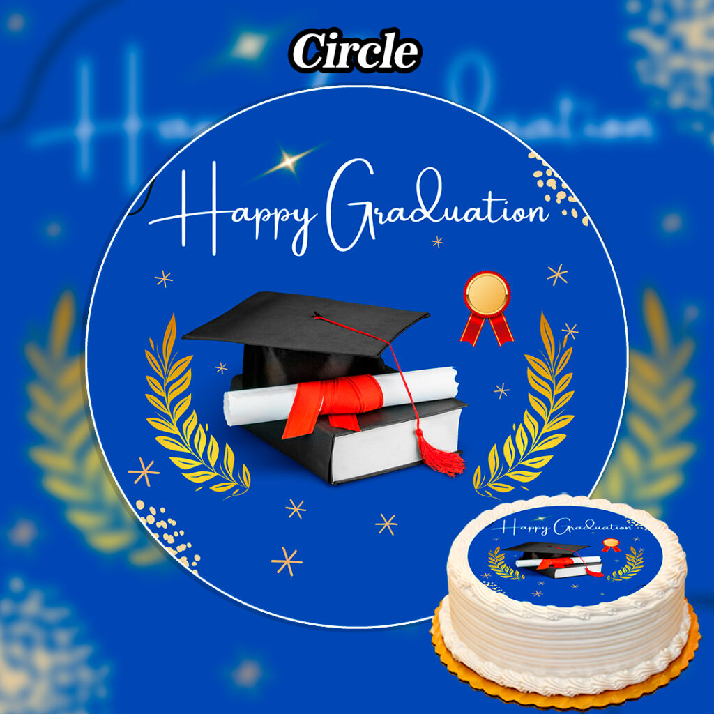 Edible Graduation Cake Topper Personalised - Edible Printed Toppers