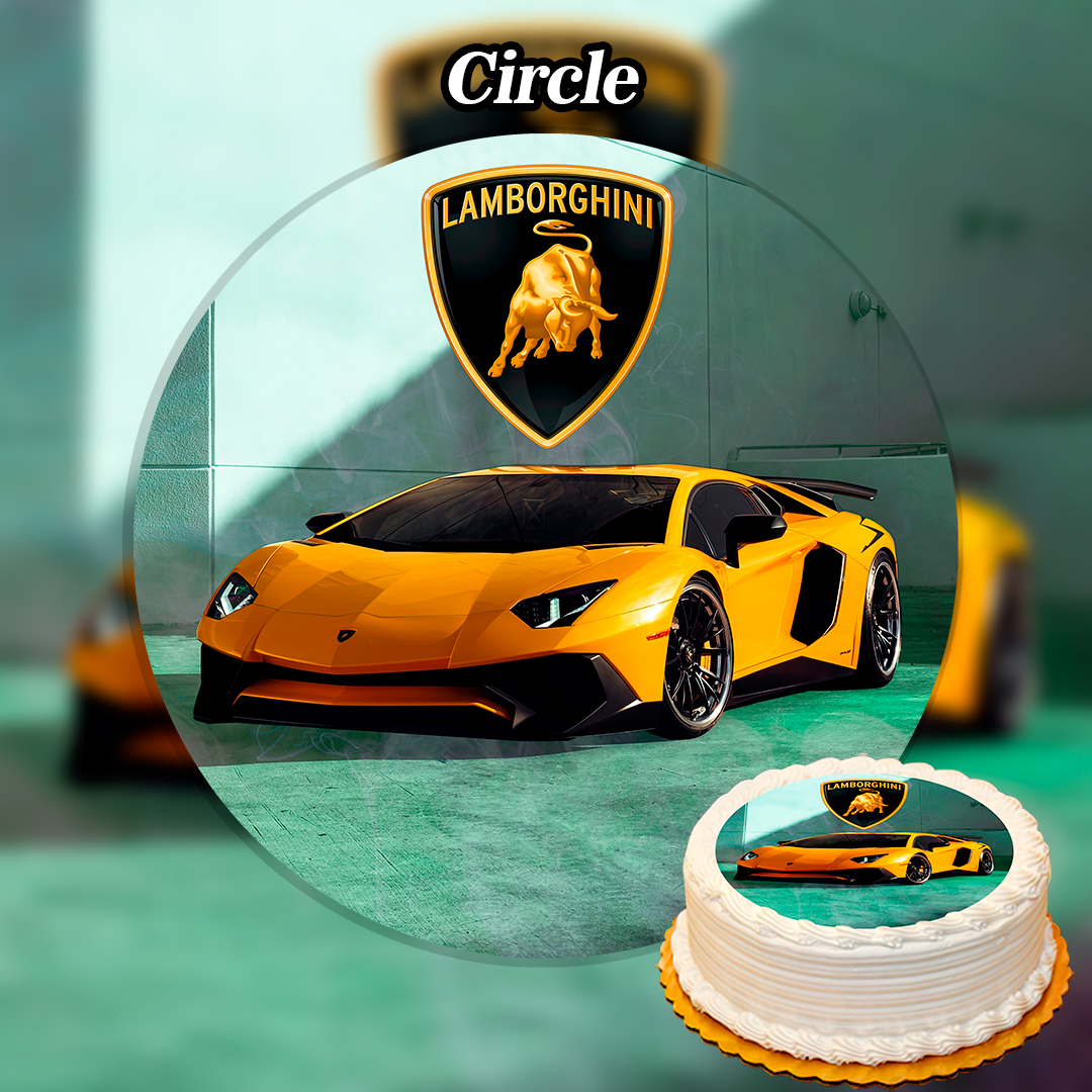 2-Tier Lamborghini Car Theme Cake – Cakes All The Way