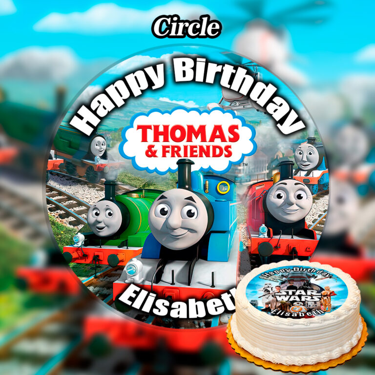 Edible Thomas the Tank Engine Cake Topper Personalised - Edible Printed ...