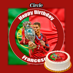 Edible Cristiano Ronaldo Cake Topper Personalised - Edible Printed Toppers