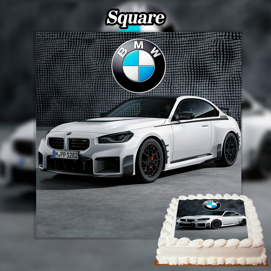 Personalised Edible BMW Car Cake Topper A4 Icing Sheet | eBay