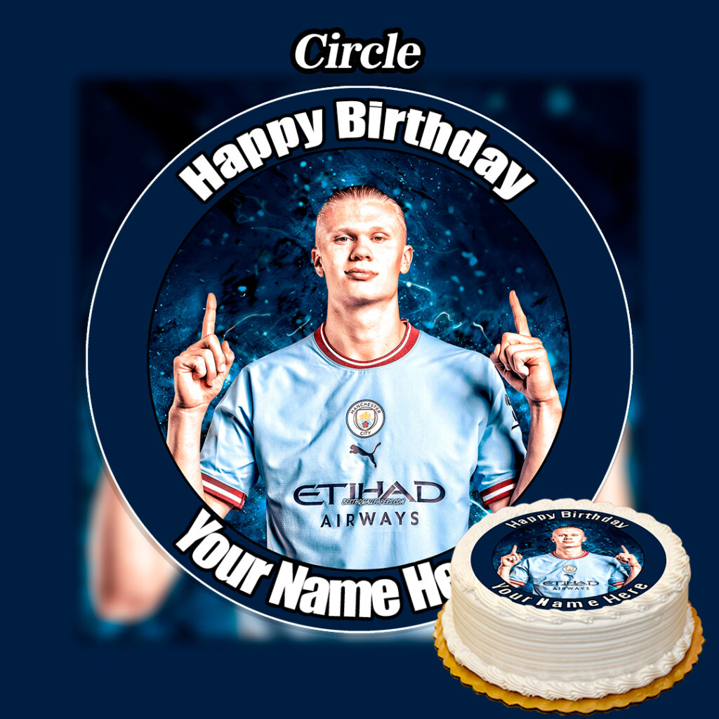 Edible Erling Haaland Cake Topper Personalised Edible Printed Toppers