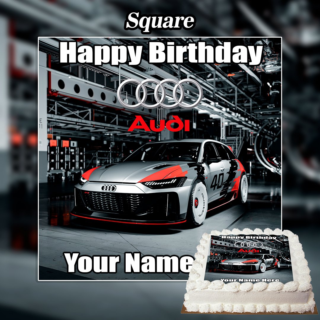 Some Smashing Audi Themed Cake Ideas-Audi Cake Designs