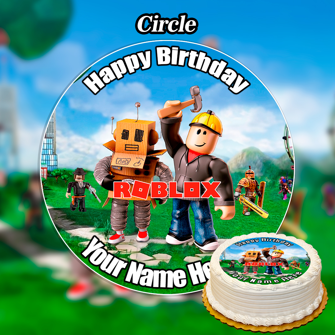 Roblox cake topper #roblox #caketopper #cardstockcrafts #cricutproject... |  TikTok