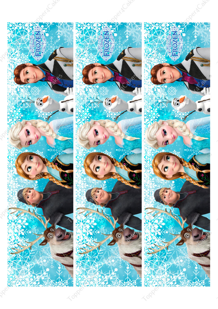 Edible Frozen Ribbon - Edible Printed Toppers