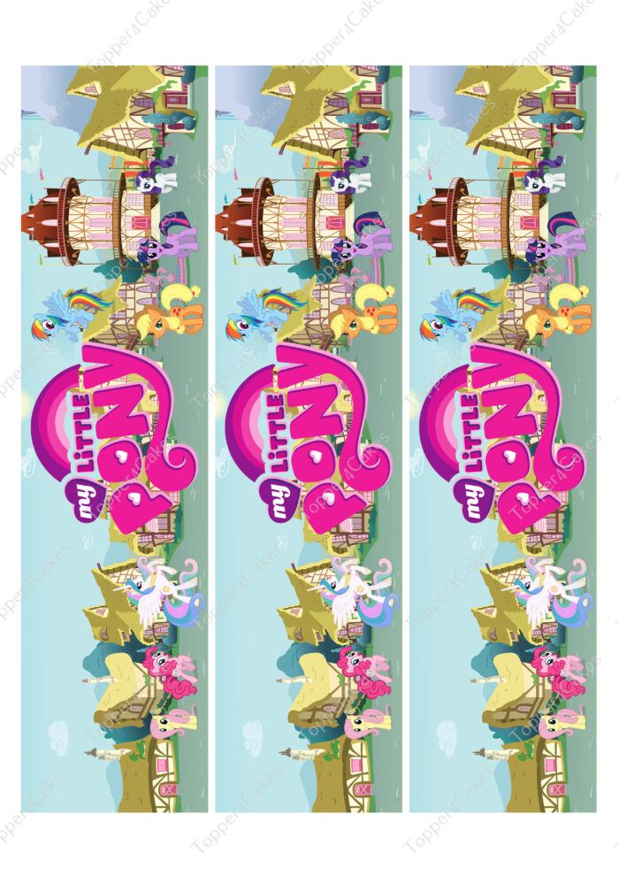 Edible My little Pony Ribbon - Edible Printed Toppers