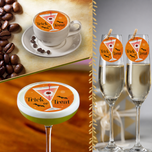 Edible Halloween Drink Toppers