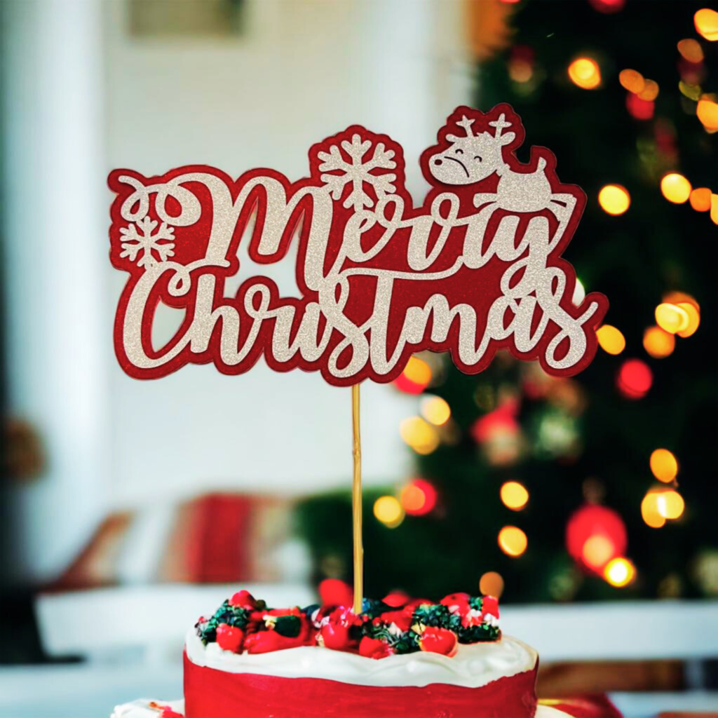 Glitter Cake Toppers Edible Printed Toppers