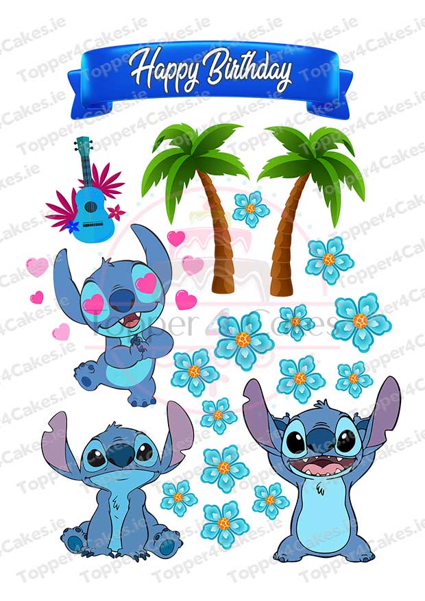 Edible Stitch Cutout Toppers