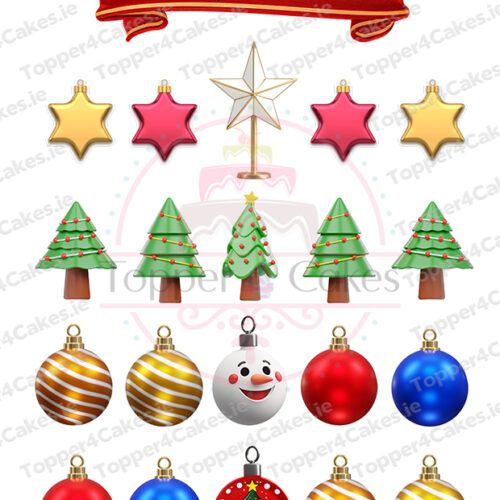 Add a festive touch with Edible Christmas Cutout Toppers—perfect for decorating your Christmas treats with charming, holiday-themed edible designs.