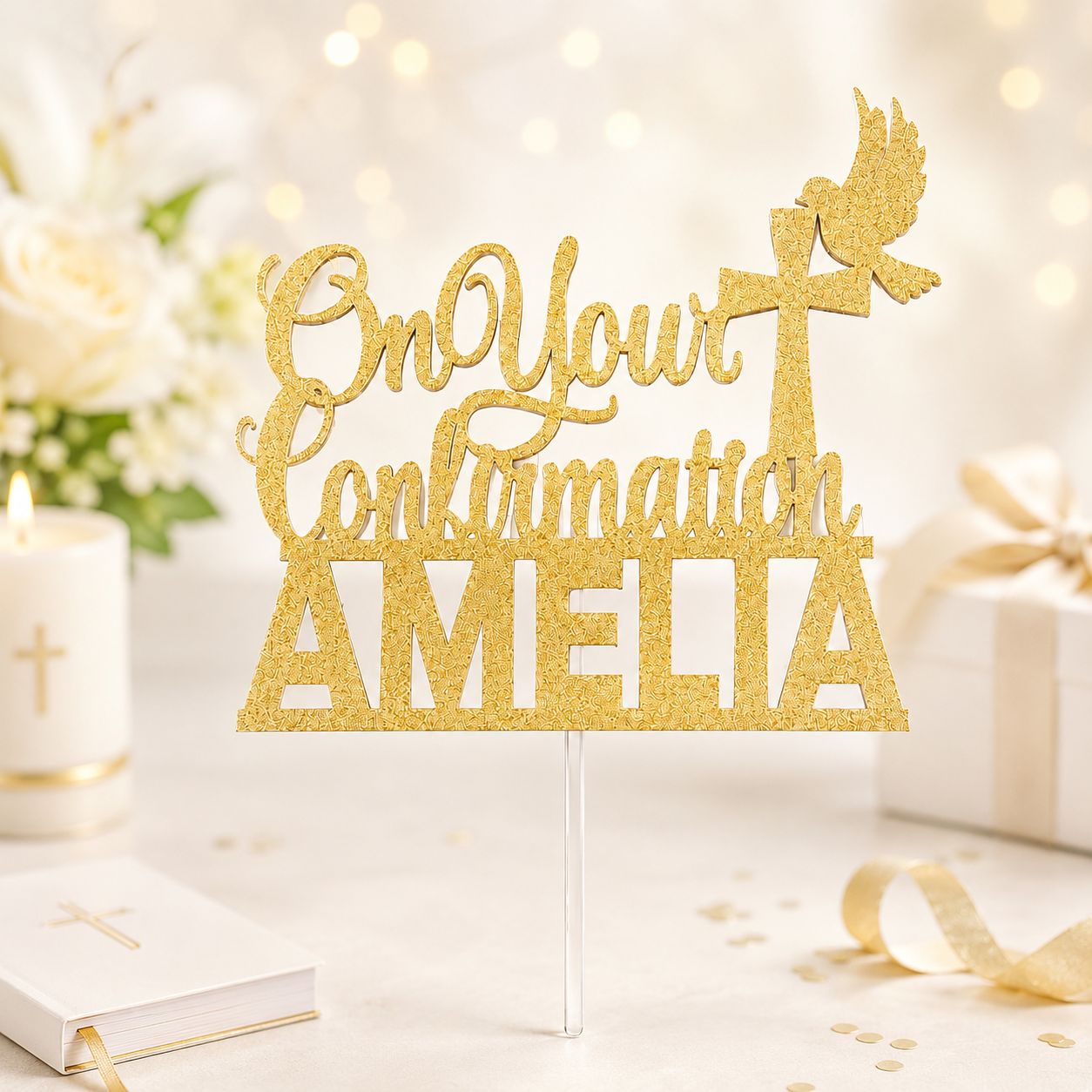 Confirmation Cake Topper
